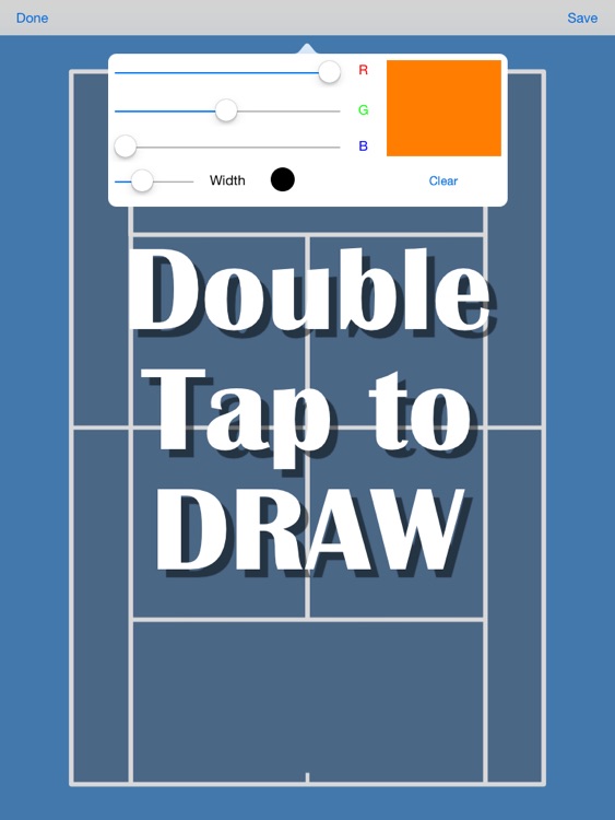 Tennis Court PlayBook - Draw UI